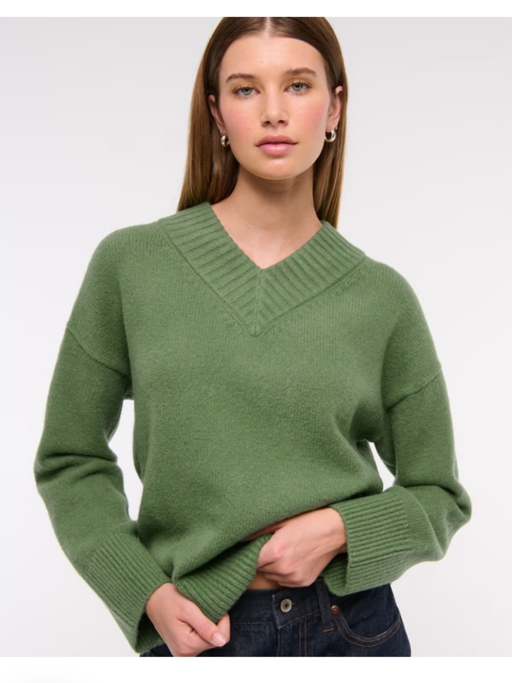 Abercrombie Women's
High V-Neck Sweater